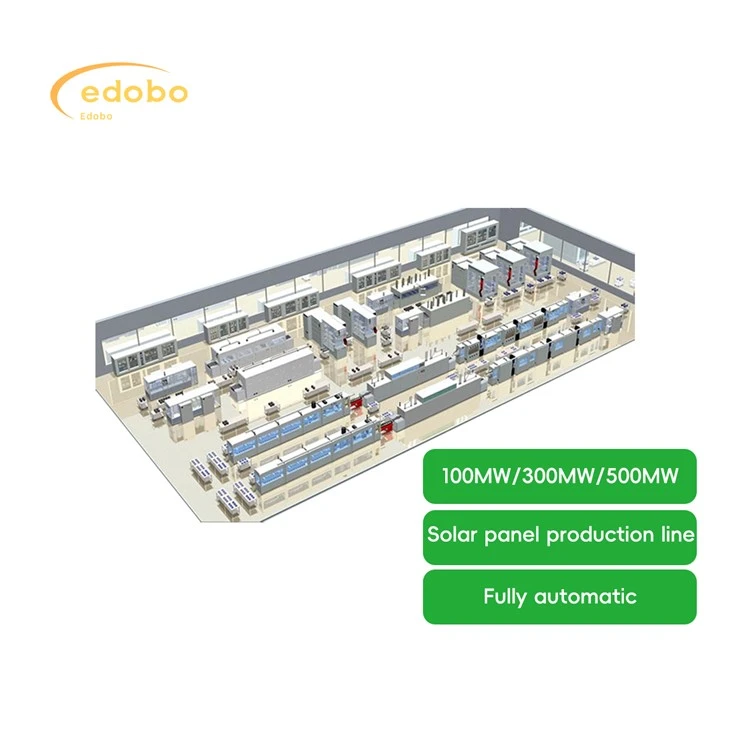 100 MW 300 MW produktionslinje med solpanel