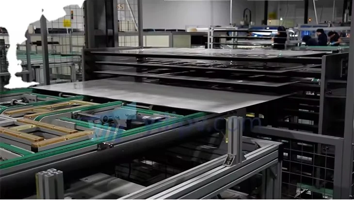 100MW solpanel produktionslinje sammansättning