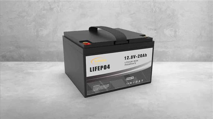 24v litiumjonbatteri 12,8v 20ah