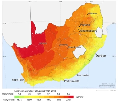 Sydafrika: 961MW ny installerad solcellskapacitet under de första 10 månadern...