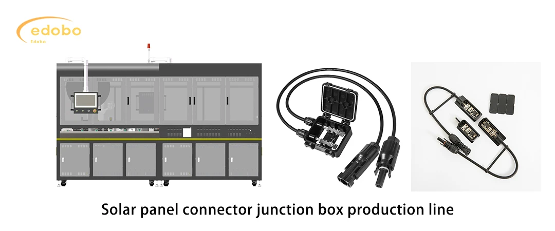Solar panel connector junction box production line