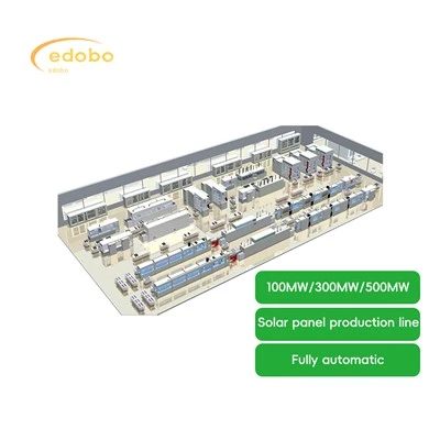 100 MW 300 MW produktionslinje med solpanel