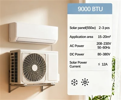 9000btu solenergi luftkonditionering för hemmet