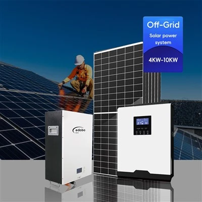 Solenergi -system med solinverterare på Off Grid